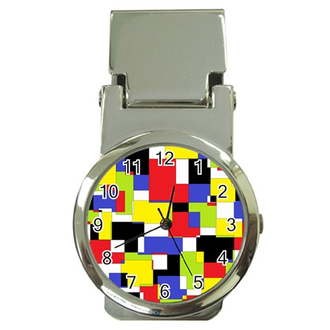 Mod Geometric Money Clip with Watch from ArtsNow.com Front