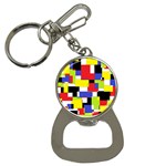 Mod Geometric Bottle Opener Key Chain