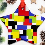 Mod Geometric Star Ornament (Two Sides)