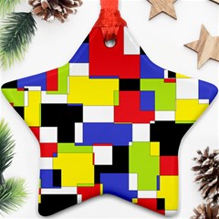 Mod Geometric Star Ornament (Two Sides) from ArtsNow.com Back