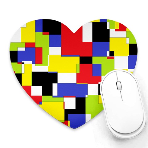 Mod Geometric Mouse Pad (Heart) from ArtsNow.com Front