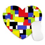 Mod Geometric Mouse Pad (Heart)