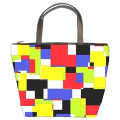 Mod Geometric Bucket Handbag from ArtsNow.com Front