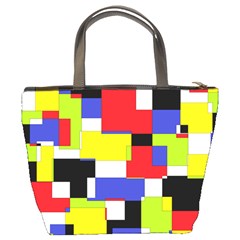 Mod Geometric Bucket Handbag from ArtsNow.com Back