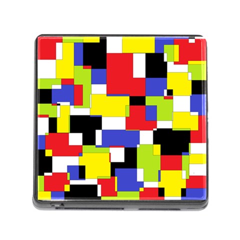 Mod Geometric Memory Card Reader with Storage (Square) from ArtsNow.com Front