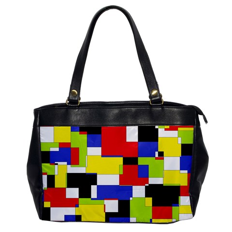 Mod Geometric Oversize Office Handbag (One Side) from ArtsNow.com Front