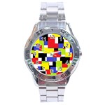 Mod Geometric Stainless Steel Watch