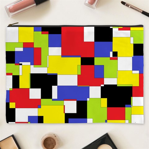 Mod Geometric Cosmetic Bag (XXXL) from ArtsNow.com Front