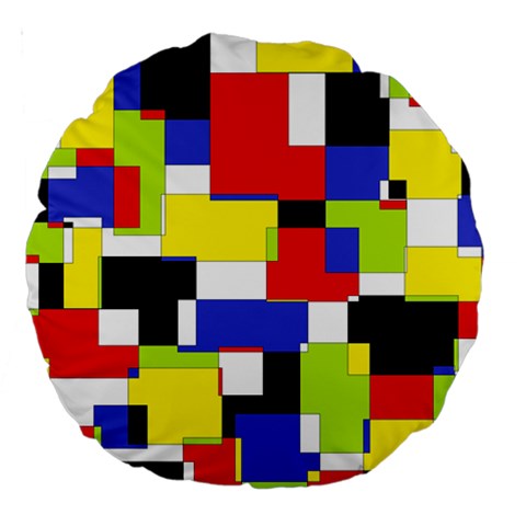 Mod Geometric 18  Premium Round Cushion  from ArtsNow.com Front
