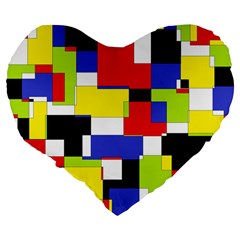 Mod Geometric 19  Premium Heart Shape Cushion from ArtsNow.com Back