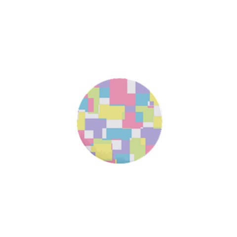 Mod Pastel Geometric 1  Mini Button from ArtsNow.com Front