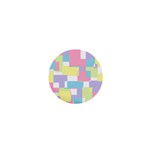 Mod Pastel Geometric 1  Mini Button