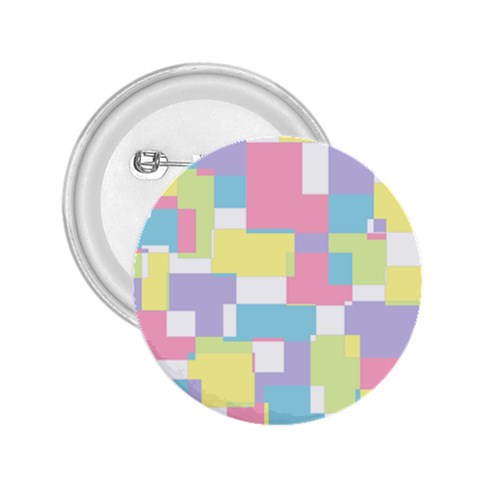 Mod Pastel Geometric 2.25  Button from ArtsNow.com Front