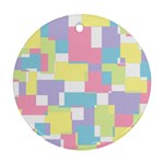 Mod Pastel Geometric Round Ornament