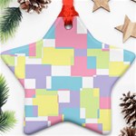 Mod Pastel Geometric Star Ornament