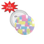 Mod Pastel Geometric 1.75  Button (10 pack)