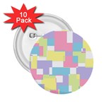 Mod Pastel Geometric 2.25  Button (10 pack)