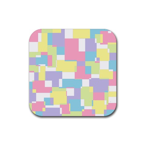 Mod Pastel Geometric Drink Coaster (Square) from ArtsNow.com Front