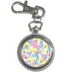 Mod Pastel Geometric Key Chain Watch