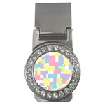 Mod Pastel Geometric Money Clip (CZ)