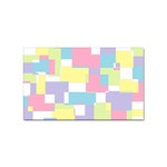 Mod Pastel Geometric Sticker (Rectangle)