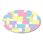 Mod Pastel Geometric Magnet (Oval)