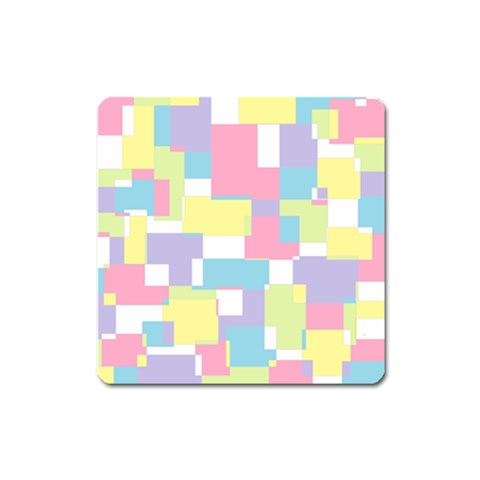 Mod Pastel Geometric Magnet (Square) from ArtsNow.com Front