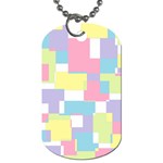 Mod Pastel Geometric Dog Tag (One Sided)