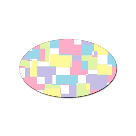 Mod Pastel Geometric Sticker 100 Pack (Oval) from ArtsNow.com Front