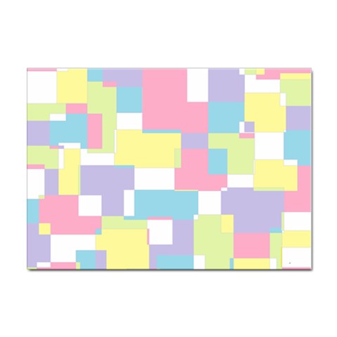 Mod Pastel Geometric A4 Sticker 10 Pack from ArtsNow.com Front