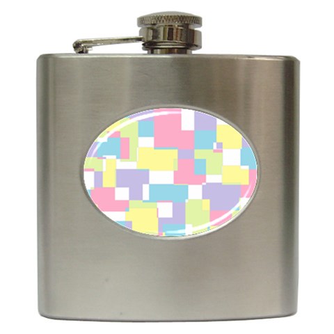 Mod Pastel Geometric Hip Flask from ArtsNow.com Front