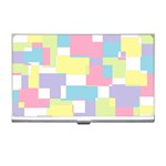 Mod Pastel Geometric Business Card Holder