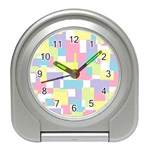 Mod Pastel Geometric Desk Alarm Clock