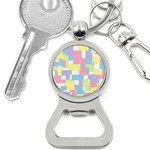 Mod Pastel Geometric Bottle Opener Key Chain