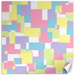 Mod Pastel Geometric Canvas 12  x 12  (Unframed)