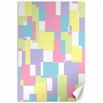 Mod Pastel Geometric Canvas 24  x 36  (Unframed)