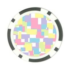 Mod Pastel Geometric Poker Chip from ArtsNow.com Front