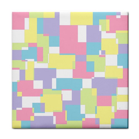 Mod Pastel Geometric Face Towel from ArtsNow.com Front