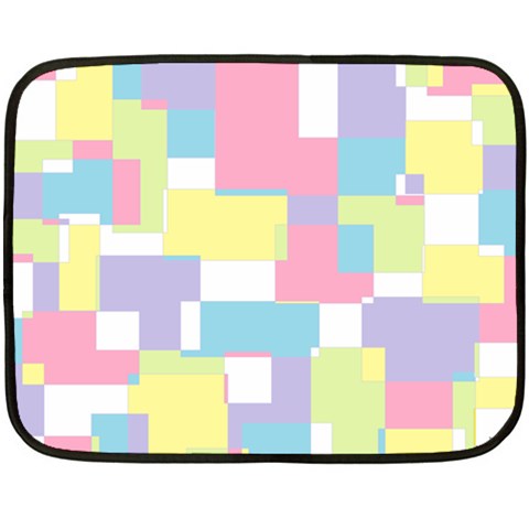 Mod Pastel Geometric Mini Fleece Blanket (Two Sided) from ArtsNow.com 35 x27  Blanket Front