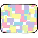 Mod Pastel Geometric Mini Fleece Blanket (Two Sided)