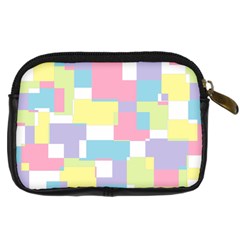 Mod Pastel Geometric Digital Camera Leather Case from ArtsNow.com Back