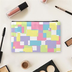 Mod Pastel Geometric Cosmetic Bag (Medium) from ArtsNow.com Back