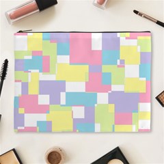 Mod Pastel Geometric Cosmetic Bag (XL) from ArtsNow.com Front