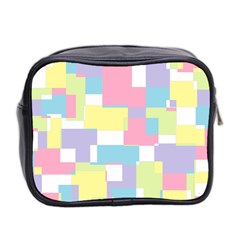 Mod Pastel Geometric Mini Travel Toiletry Bag (Two Sides) from ArtsNow.com Back