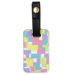 Mod Pastel Geometric Luggage Tag (One Side)