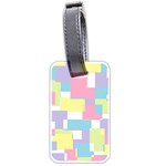 Mod Pastel Geometric Luggage Tag (Two Sides)