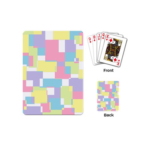 Mod Pastel Geometric Playing Cards (Mini) from ArtsNow.com Back