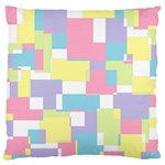 Mod Pastel Geometric Large Cushion Case (Single Sided) 