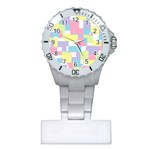 Mod Pastel Geometric Nurses Watch