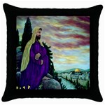 Jesus, A Man Of Sorrows   Ave Hurley   Throw Pillow Case (Black)